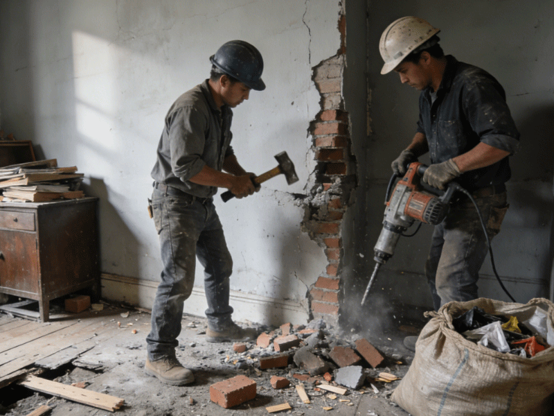 北京老房装修拆除图片